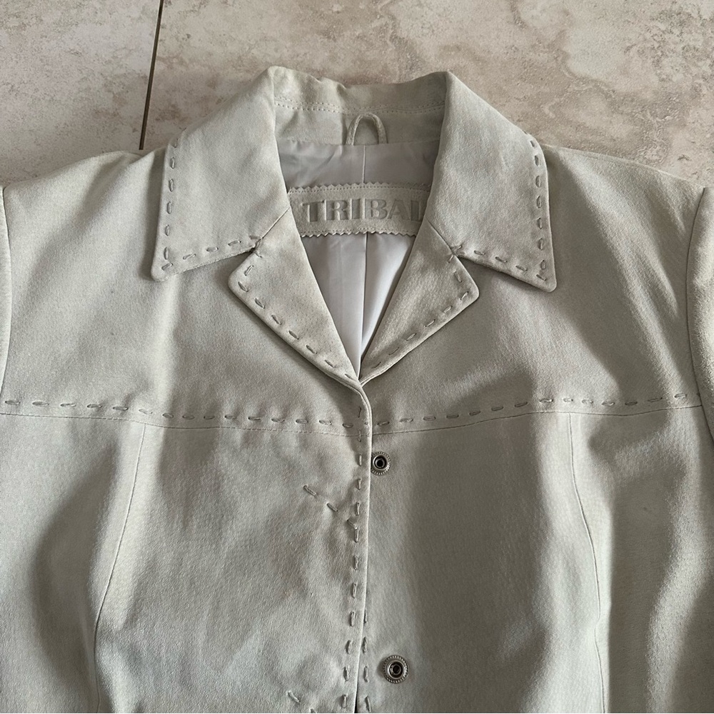 Vintage suede leather jacket - Picture 5 of 11